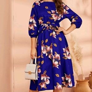 Lantern Sleeve Dress